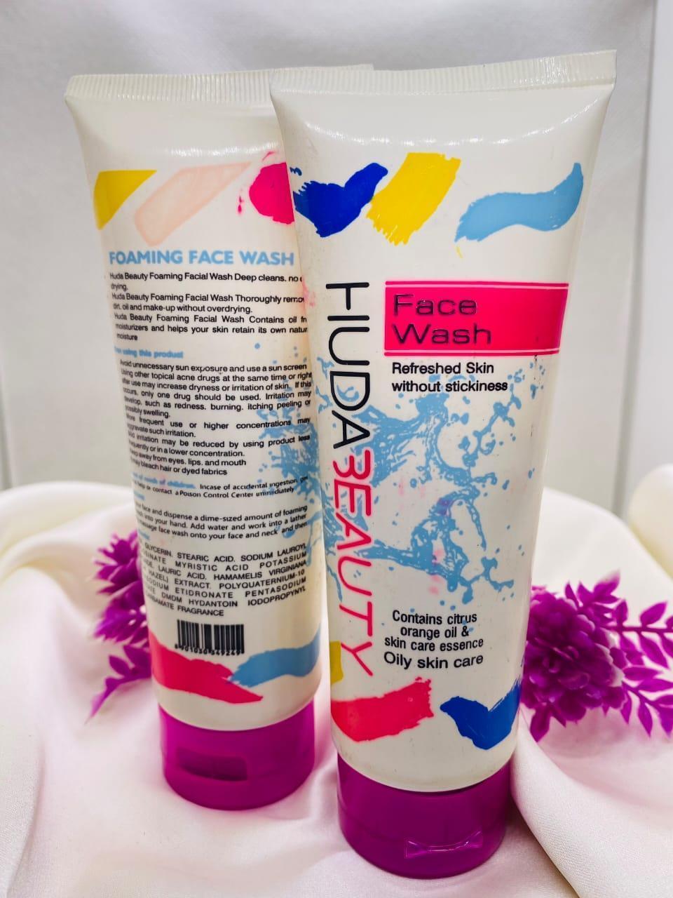 Huda Beauty Face Wash for Oily Skin| Fresh & Glowing Skin| Deep Cleansing Oil Control