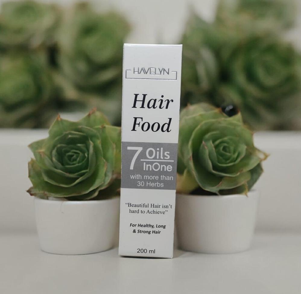 Havelyn Hair Food 7 Oils In One (200ml) – 30+ Herbs for Fast Hair Growth, Strong & Long Hair