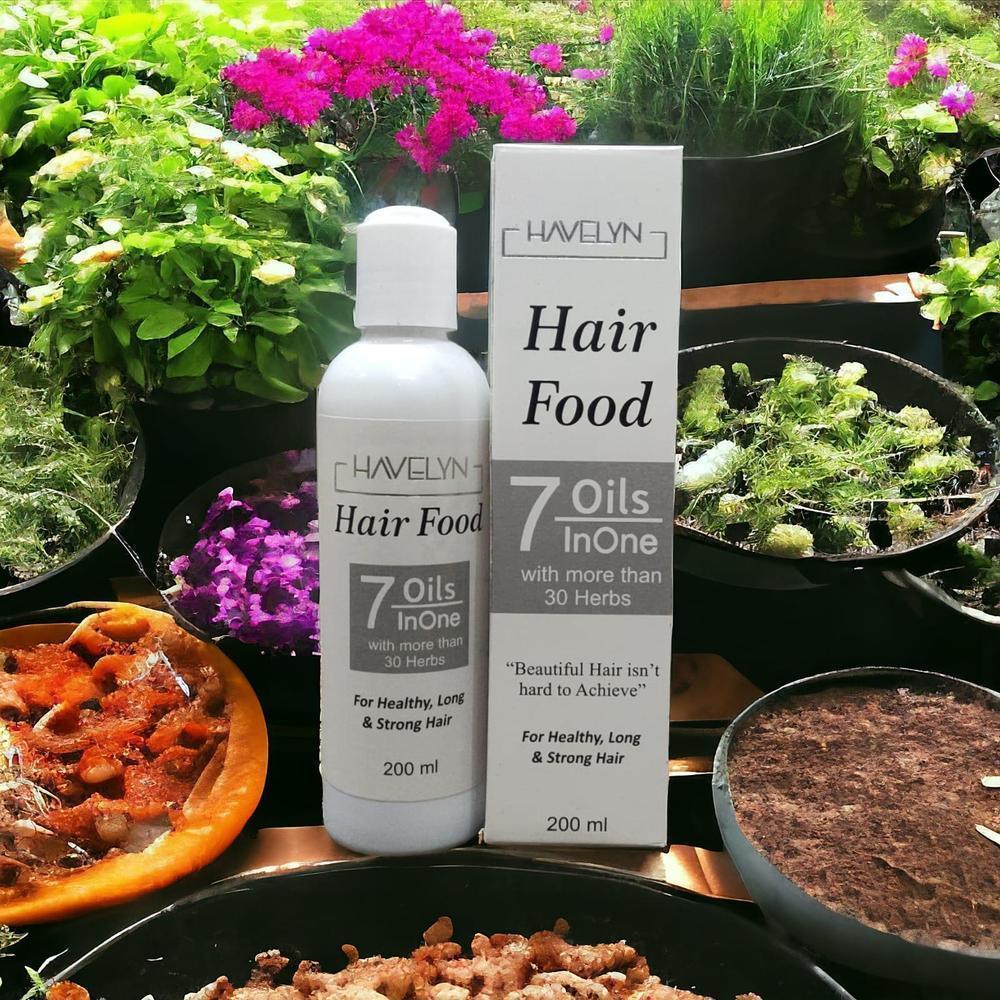Havelyn Hair Food 7 Oils In One (200ml) – 30+ Herbs for Fast Hair Growth, Strong & Long Hair